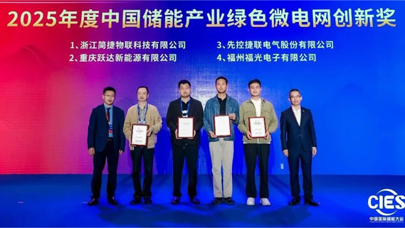 展會進行時丨PA電子榮獲2025年度中國儲能產業綠色微電網創新獎